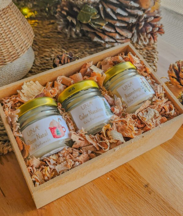 Trio de velas natalinas de 30g